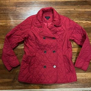 Lands End quilted button jacket